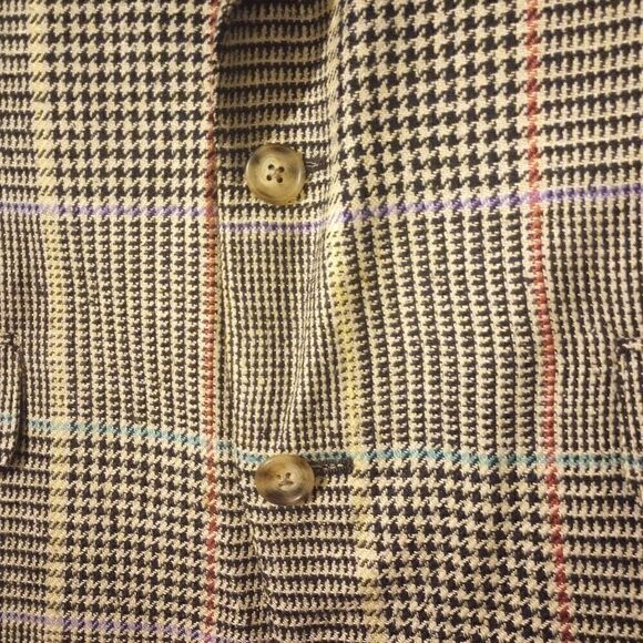 Glenn plaid single breasted Blazer with multicolored stripes - Picture 5 of 15